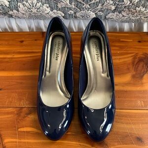 Comfort Plus by Predictions Women's Dark Blue 3”Heels